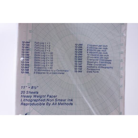 Engineering Forms, National Brand, Sealed, 20 Sheets, Lithograph - Picture 4 of 4